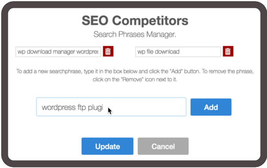 Build a list of target search queries you want to rank for